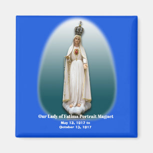 Aimant Notre Dame de Fatima Portrait Magnt