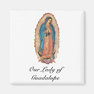 Aimant Notre-Dame de Guadalupe Tilma d'Art Fin