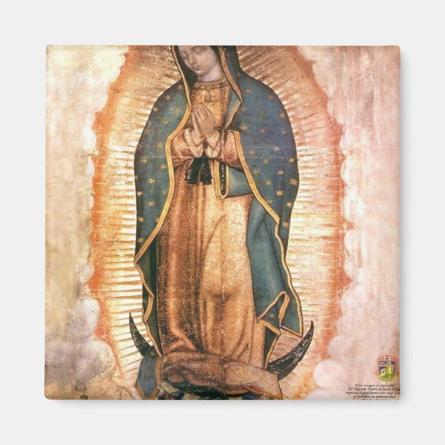 Aimant Notre-Dame De Guadalupe Vintage (Devant)