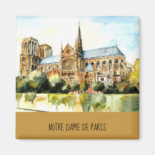 Aimant Notre Dame De Paris Travel Photo Ajouter Le Texte 