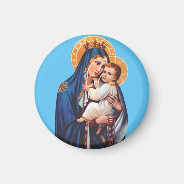 Aimant Notre-Dame du Mont-Carmel Art dévotionnel (Devant)