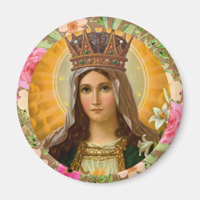 Aimant Notre Dame Vierge Marie Religieuse Catholique (Devant)