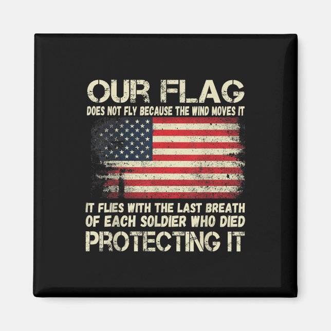 Aimant Notre Drapeau - Respiration De Chaque Drapeau Amér (Devant)