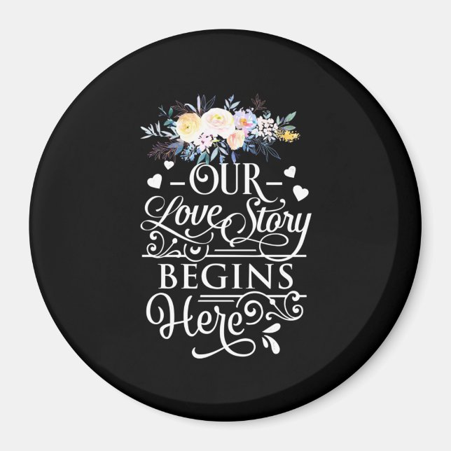 Aimant Notre histoire d'amour commence ici (Devant)
