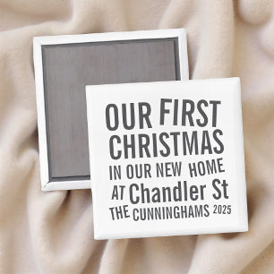 Aimant Notre premier Noël dans notre nouvelle maison Mode
