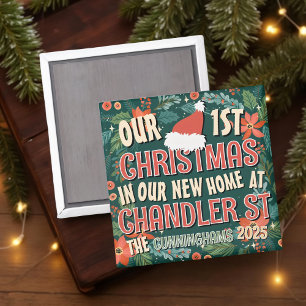Aimant Notre premier Noël dans notre nouvelle maison Trés