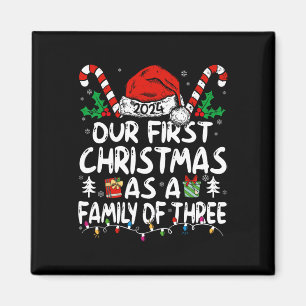 Aimant Notre Premier Noël En Famille De Trois 2024 Nouvea