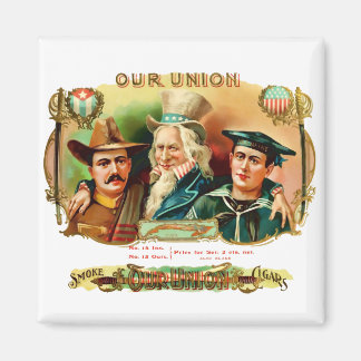 Aimant Notre Union Vintage boîte à cigares Étiquette