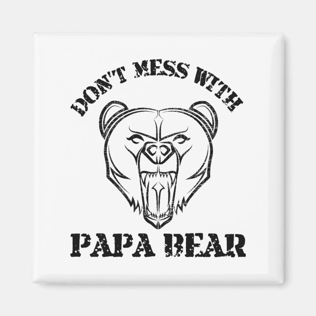 Aimant N'oublie pas Papa Bear (Devant)