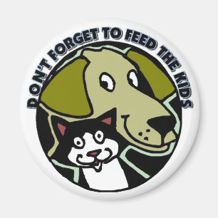 Aimant N'oubliez pas de nourrir les enfants