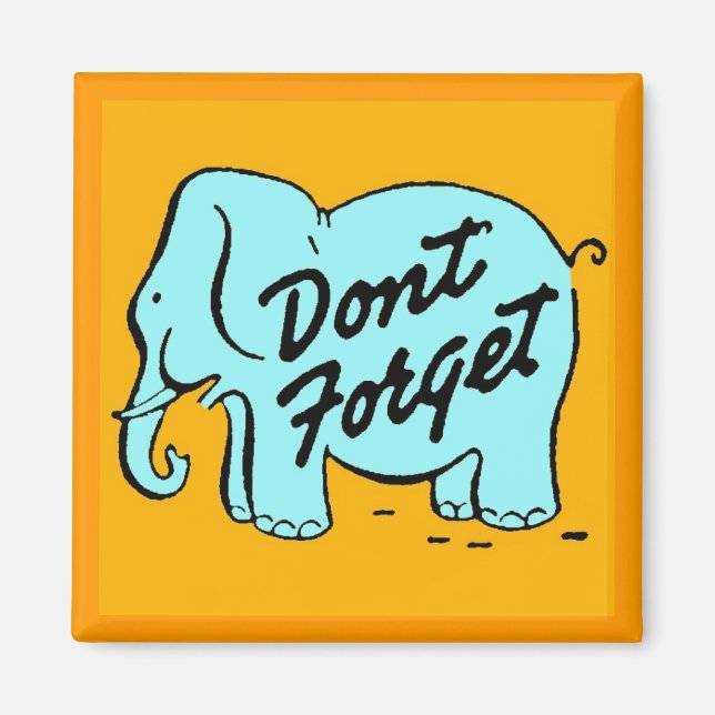 Aimant N'oubliez pas l'aimant (Devant)