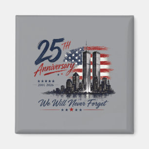 Aimant N'oubliez pas le 11 septembre 2001 Mel Day Drapeau