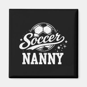 Aimant Nounou de foot Famille Équipés Amoureux de foot