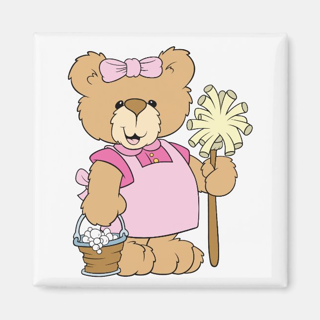 Aimant Nounours Mignon de Nettoyage d'Ours (Devant)