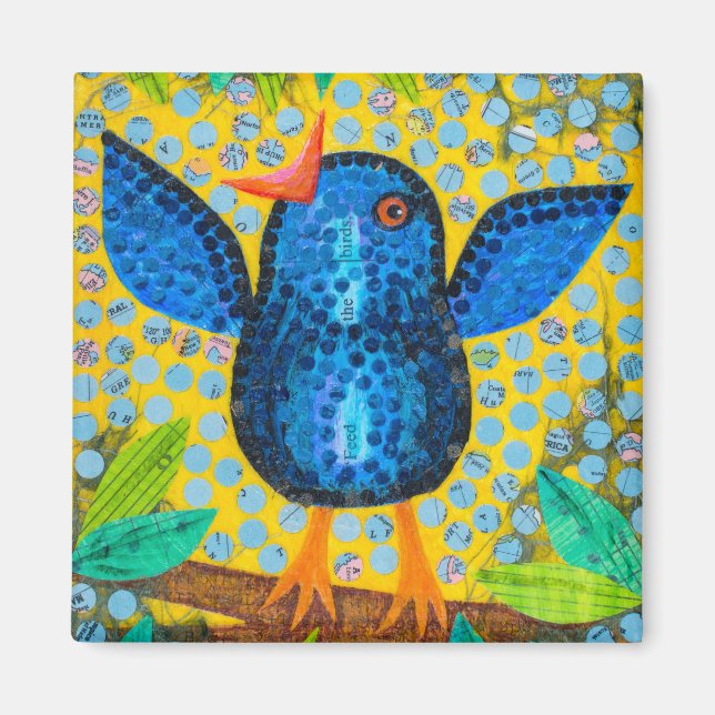 Aimant Nourrir les oiseaux (Devant)