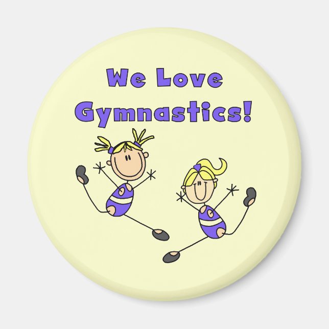 Aimant Nous aimons la gymnastique (Devant)