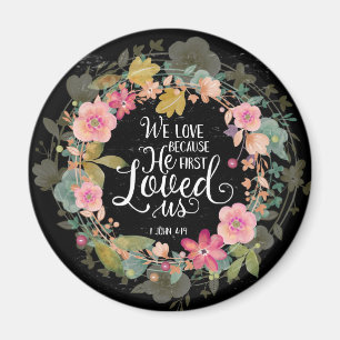 Aimant Nous aimons parce qu'il nous a aimés la première