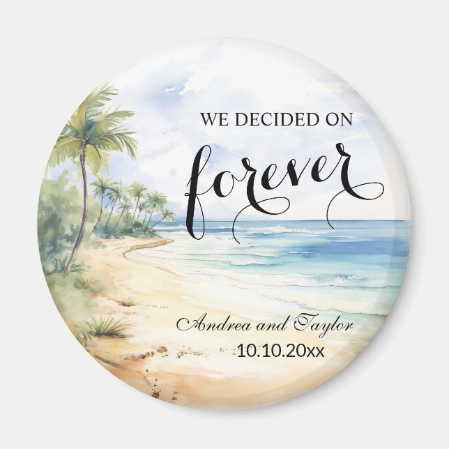Aimant Nous avons décidé sur Forever Elegant Wedding fave (Devant)