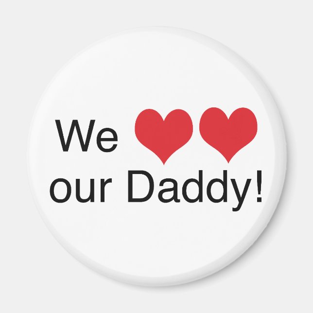 Aimant Nous Coeur Papa (Devant)