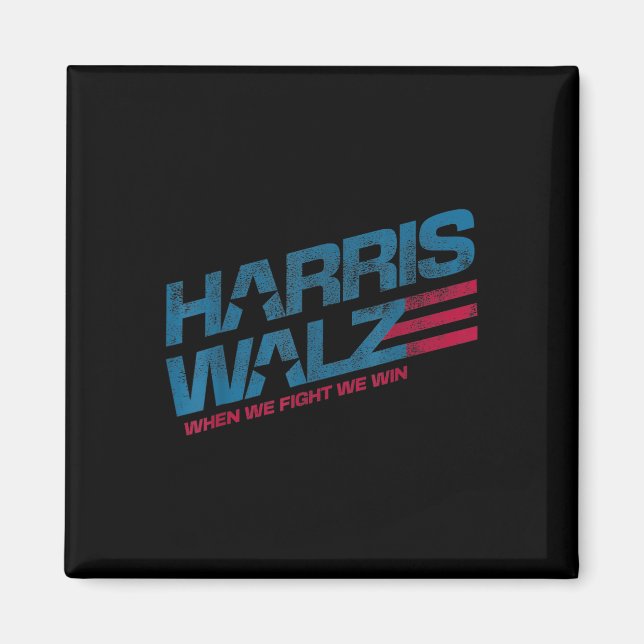 Aimant Nous combattons Nous Gagnons Kamala Harris Chat La (Devant)