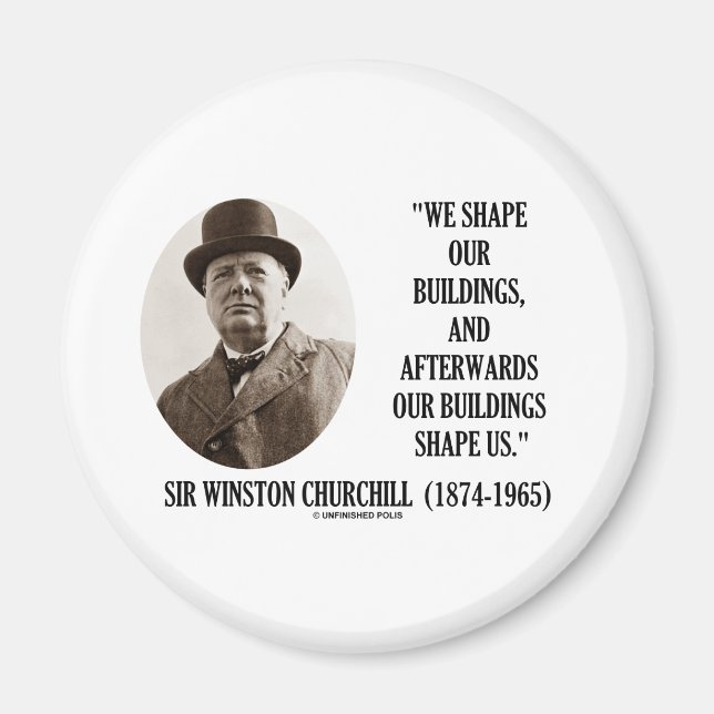 Aimant Nous Formons Nos Bâtiments (Citation De Winston Ch (Devant)