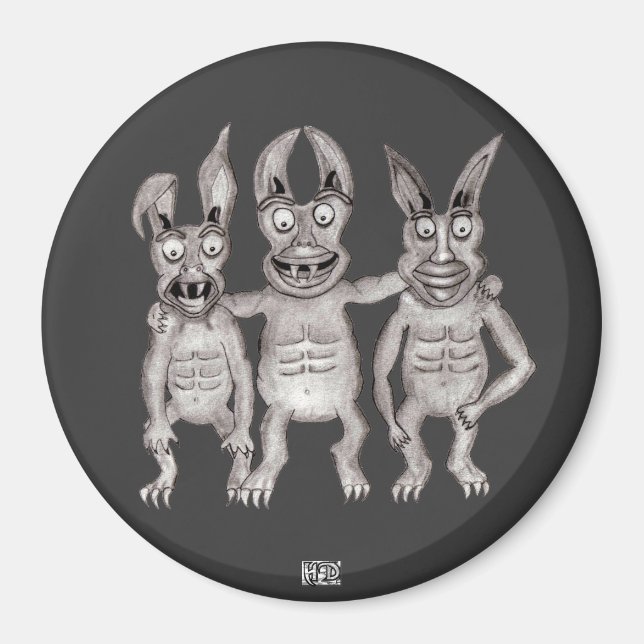 Aimant Nous Gargoyles Trois Magnus (Devant)