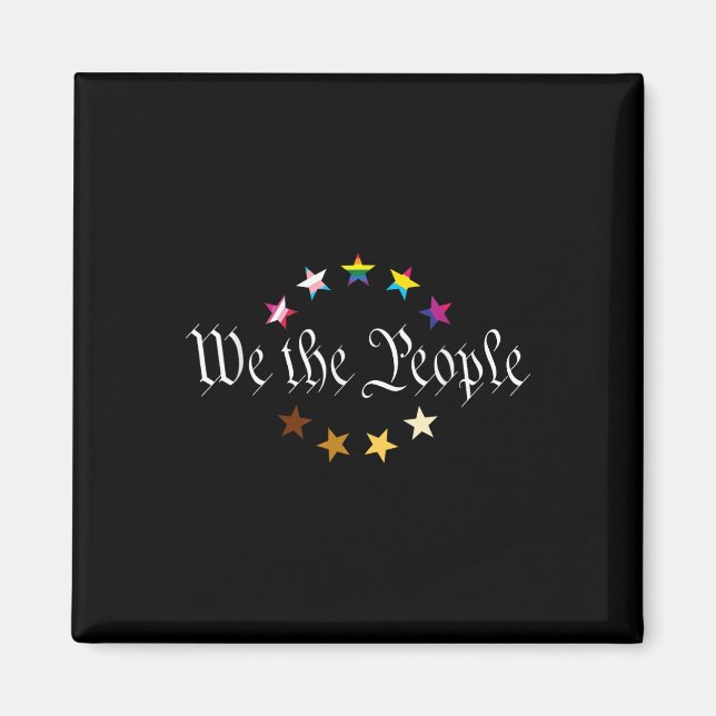 Aimant Nous Le Peuple Signifie Tout Le Monde Mois De Fier (Devant)