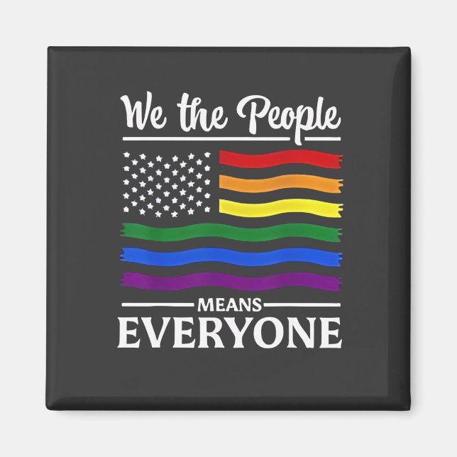 Aimant Nous Les Gens Signifie Tout Le Monde De La Fierté  (Devant)