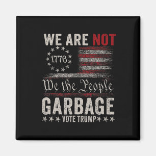 Aimant Nous ne sommes pas des ordures Votetrump 2025 part