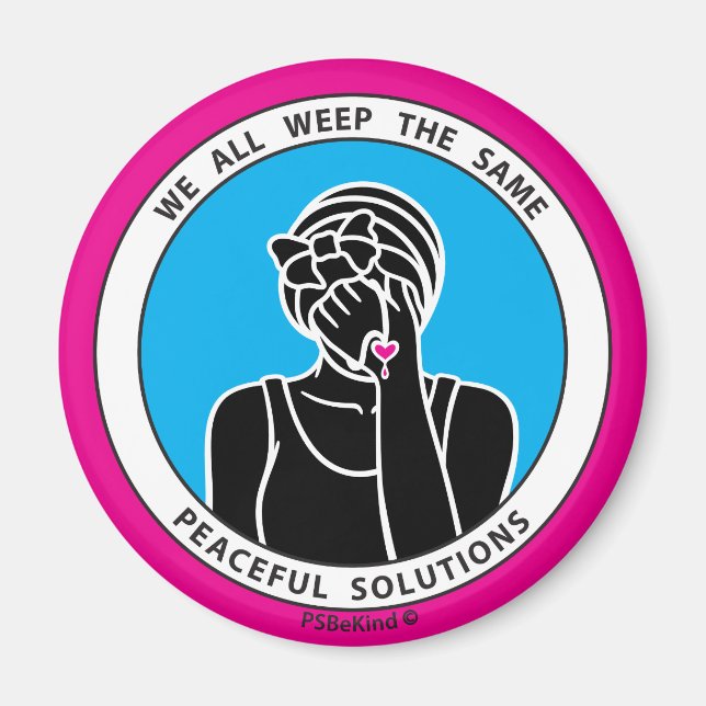 Aimant Nous pleurons tous de même 2 Pink_2.25” Magnet_ (Devant)