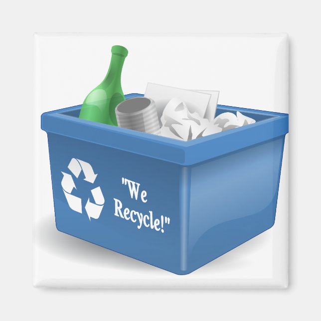 Aimant Nous recyclons (Devant)