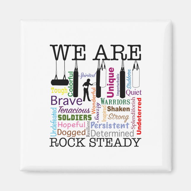 Aimant Nous sommes des femmes de boxe Rock Steady Word Ar (Devant)