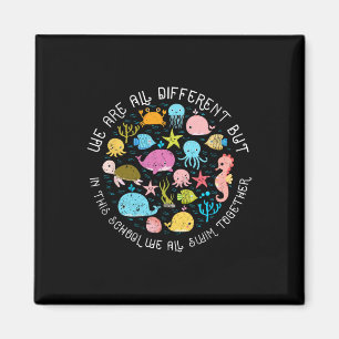 Aimant Nous sommes différents mais dans cette école, nous