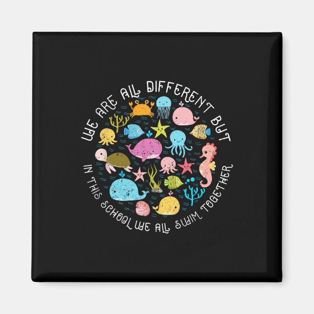Aimant Nous sommes différents mais dans cette école, nous (Devant)