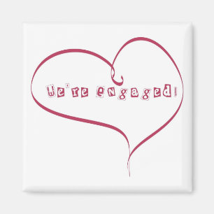 Aimant Nous sommes engagés dans le Faire-part