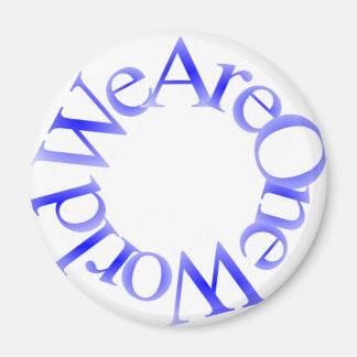 Aimant Nous sommes un monde (bleu)
