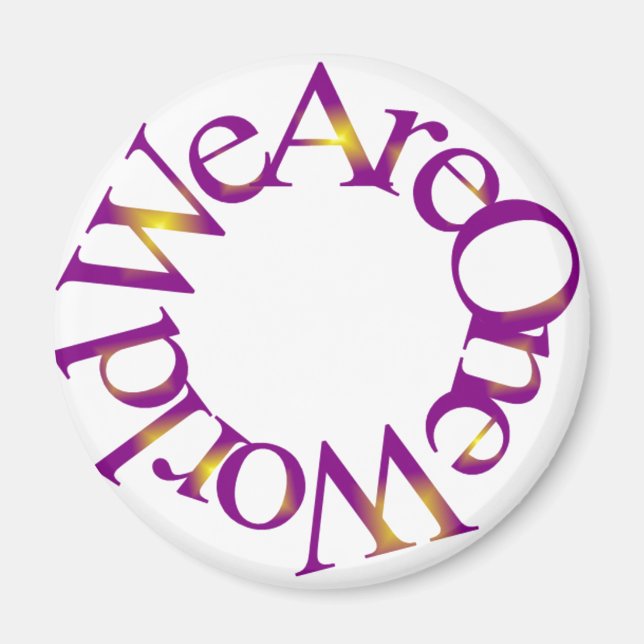 Aimant Nous Sommes Un Monde (Violet) (Devant)