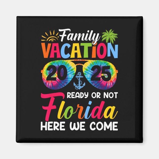 Aimant Nous Venons Famille Vacances Floride 2025 Bonding (Devant)