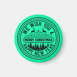 Aimant Nous vous souhaitons un joyeux Noël et une bonne a