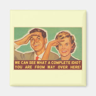 Aimant Nous voyons que vous êtes un idiot