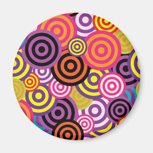 Aimant Nouveau cercle art Abstrait (Devant)