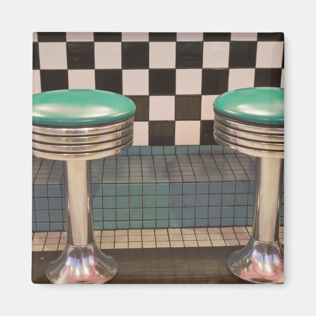 Aimant Nouveau-Mexique, Albuquerque. Le 66 Diner le long (Devant)