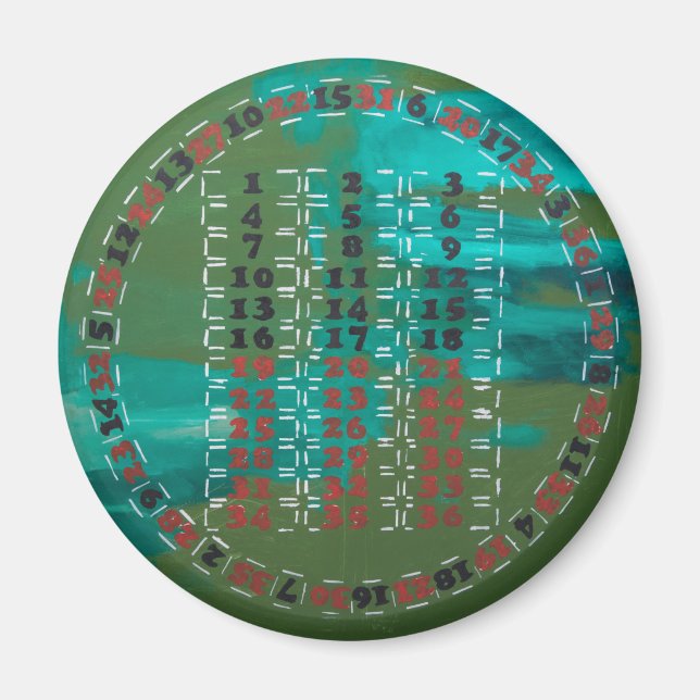 AIMANT NOUVEAU MODÈLE ROULETTE (Devant)