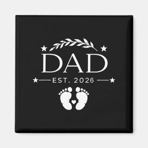 Aimant Nouveau Papa 2026 Fête des Pères Papa pour la Prem