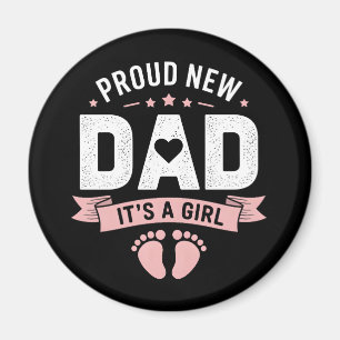 Aimant Nouveau papa C'est une fille