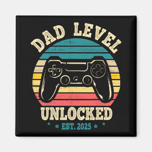 Aimant Nouveau papa, j'ai atteint le niveau de papa idée