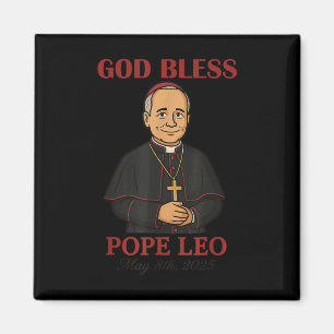 Aimant Nouveau Pape 2025 Dieu bénisse le Pape Léon Xiv 8 