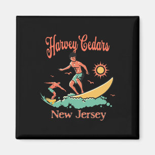 Aimant Nouveau surfeur du New Jersey Harvey Cedars Nj pla