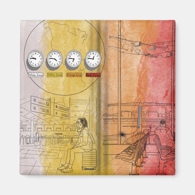 Aimant Nouveaux itinéraires de voyage (Devant)