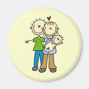Aimant Nouveaux Parents Nouveaux Bébés T-shirts et Cadeau